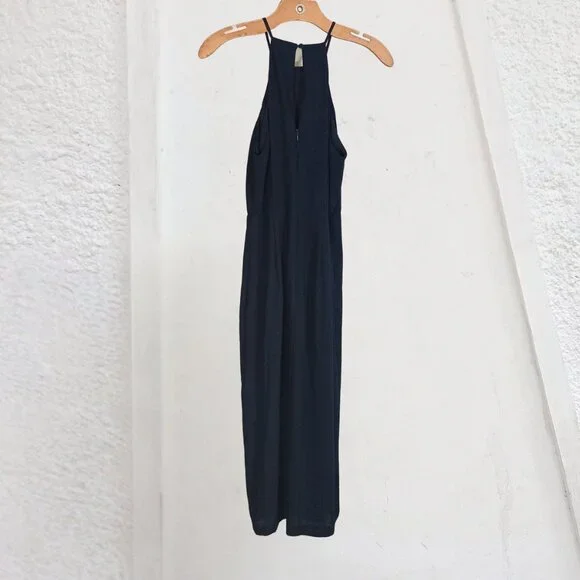 Lulus, Dreamy Date Night, Navy Blue Midi - Picture 3 of 5